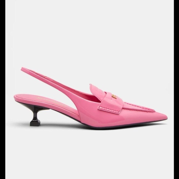 NWT Miu Miu Coin Penny Loafer Slingback pumps size 39